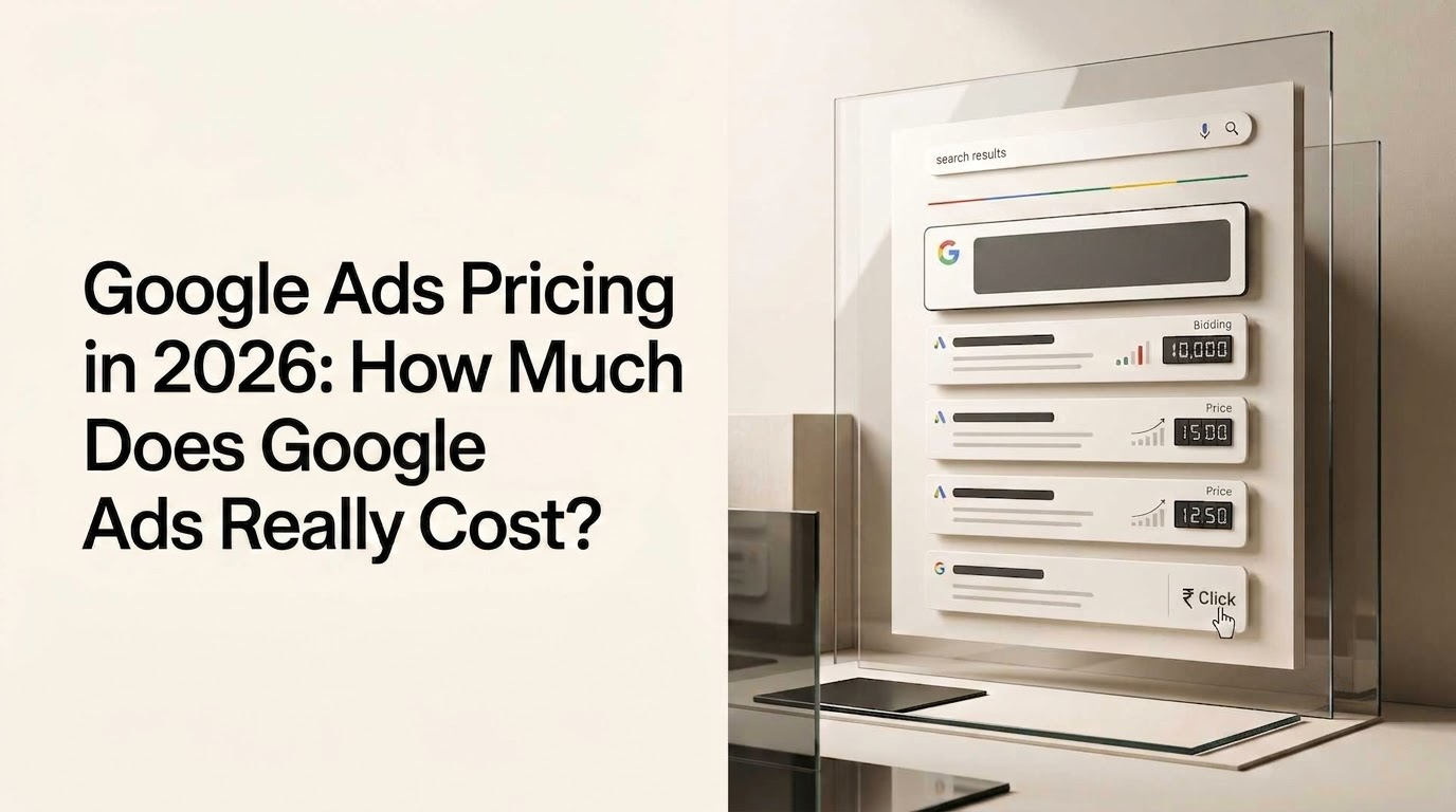 Google Ads pricing in 2026 showing CPC and bidding costs